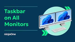 Managing the Taskbar Display Across Multiple Monitors in Windows 11 (w/ SCREEN RECORDING)