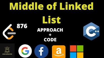 Middle of linked list leetcode C++ | Leetcode 876 |Tortoise and Hare Approach | Interview Bit