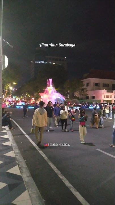 Kawasan Alun Alun Surabaya Malam Hari #shorts #surabaya