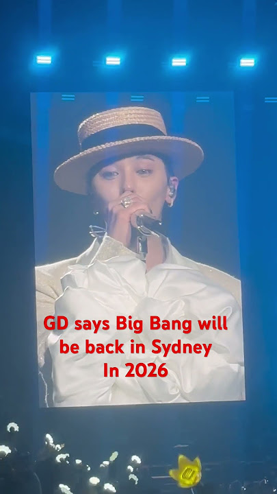 After 8 years, GD returns to Sydney solo in 2025 — and with Big Bang in 2026! #bigbang #gd #sydney