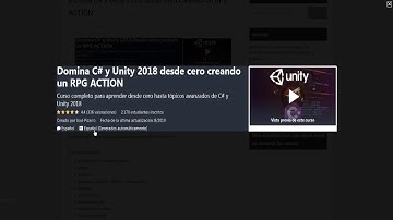 Domina C# y Unity 2018 desde cero creando un RPG ACTION