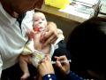 Tayen getting her first immunization :-(     ....Part 3