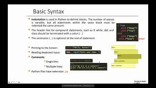module 1 , PART-2,#python syntax , #python variables