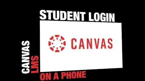 Logging in to canvas on mobile