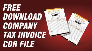 Tax Invoice Download | Free Download Company tax invoice in Coreldraw 2019