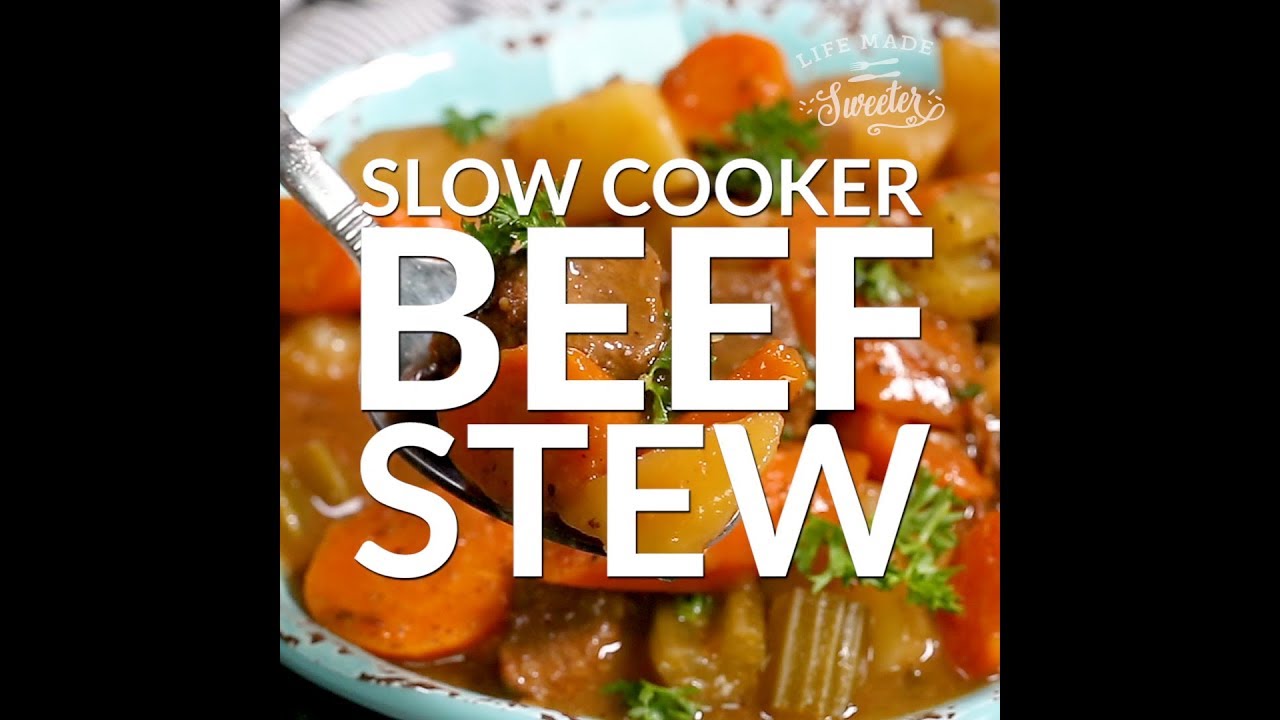 Slow Cooker Beef Stew YouTube