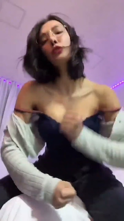 hot Asian girl jumping pumping