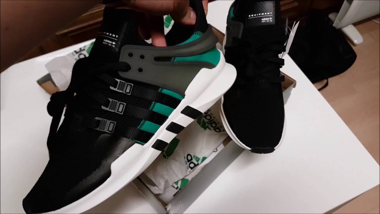 adidas eqt support green black