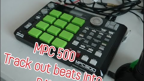 MPC 500 - How to record your tracks into your DAW (Ableton Live)