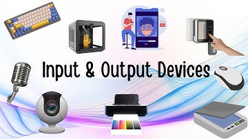 Input & Output Devices of Computer for Class 1 & 2 | #inputdevices | #outputdevices