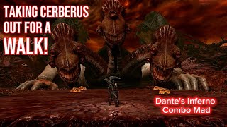 Taking Cerberus out for a WALK! [ Dante's Inferno Cerberus Boss Fight Combo Mad ]