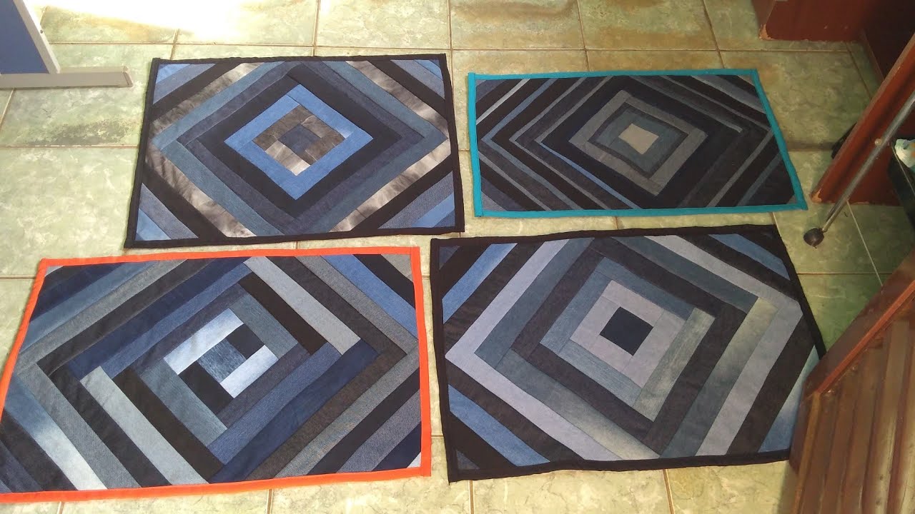 TAPETES DE TIRAS FEITO TODO NO JEANS USADOS #video3