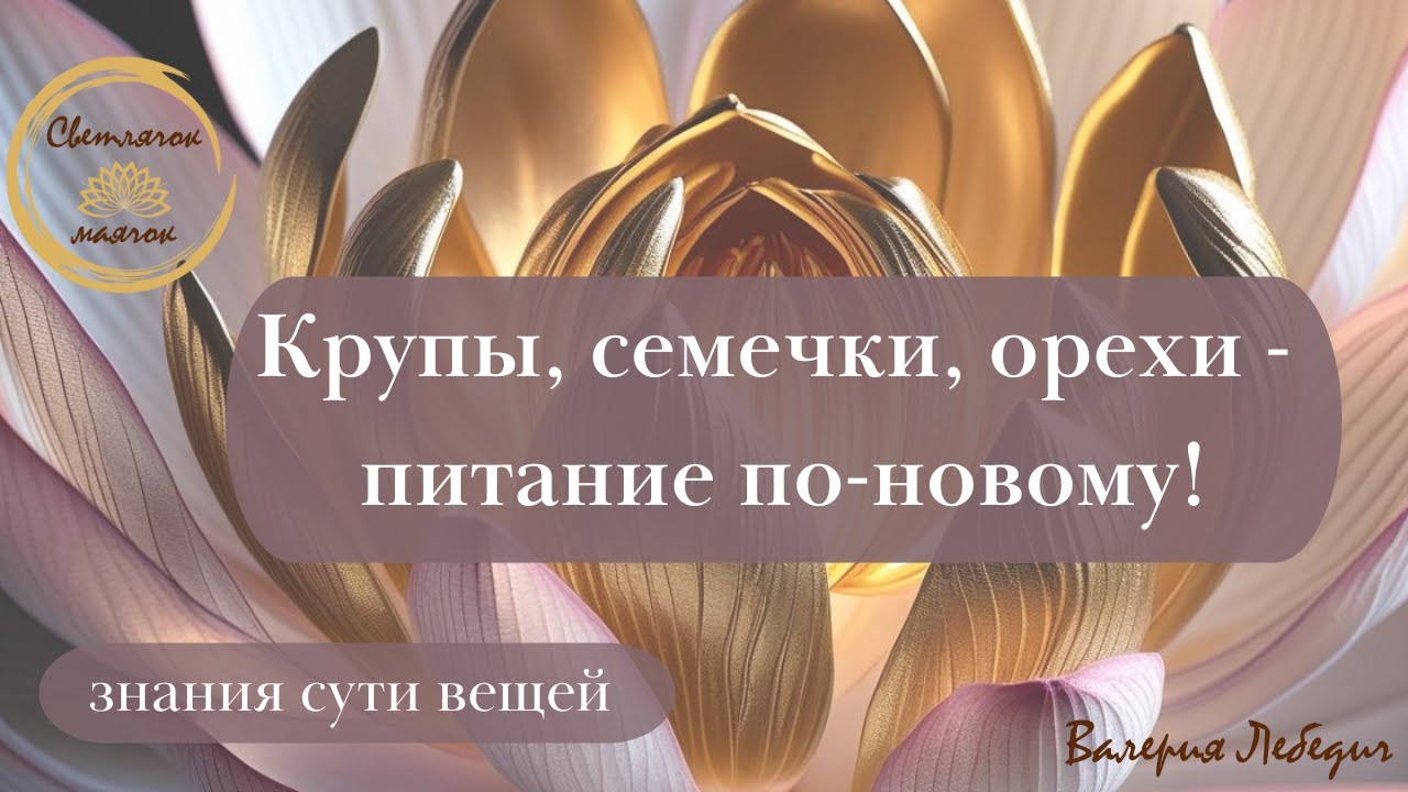Крупы, семечки, орехи - питание по новому | То, о чем мы забыли   #пробуждение #зож #питание