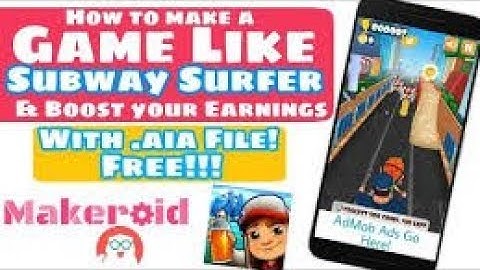 Appybuilder Game aia/make game like subway surfers🚂️🚞/thunkable, appybuilder aia file/Sourav Tozo