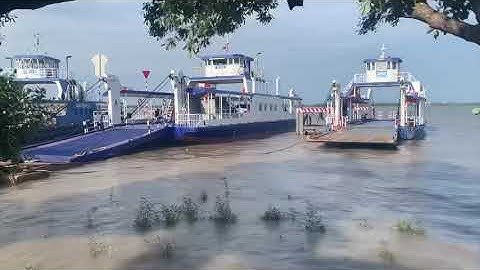 Bến phà Tân tập cảng quốc tế Long an đi cần giờ