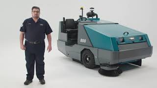 800 RideOn Sweeper How to Operate