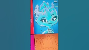 Drawing ember from elemental part.2 #shorts #ember #elemental