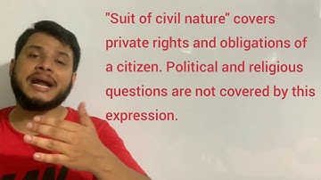 Suit of Civil Nature: Section 9 Code of Civil Procedure, 1908 CPC