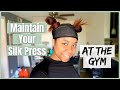 Maintain Your Silk Press at the Gym | How I Workout With My Straight Natural Hair