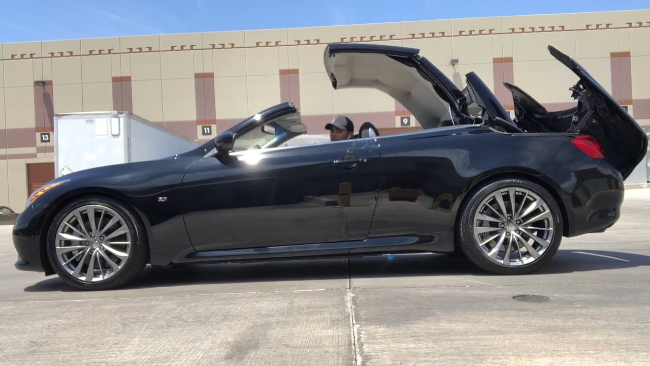 Infinity Q60 convertible opening closing - YouTube