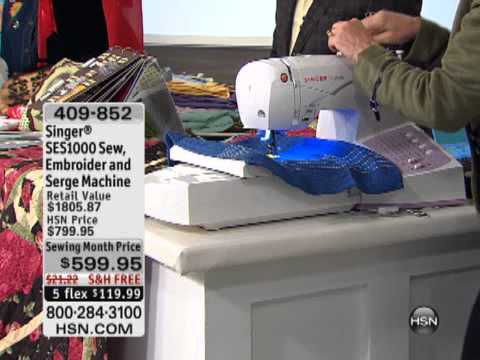 Singer SES40 AllinOne Sew Embroider And Serge Machine YouTube Classy Singer Futura Ses1000 Embroidery Sewing Machine Singer SES40 AllinOne Sew Embroider And Serge Machine YouTube Classy Singer Futura Ses1000 Embroidery Sewing Machine