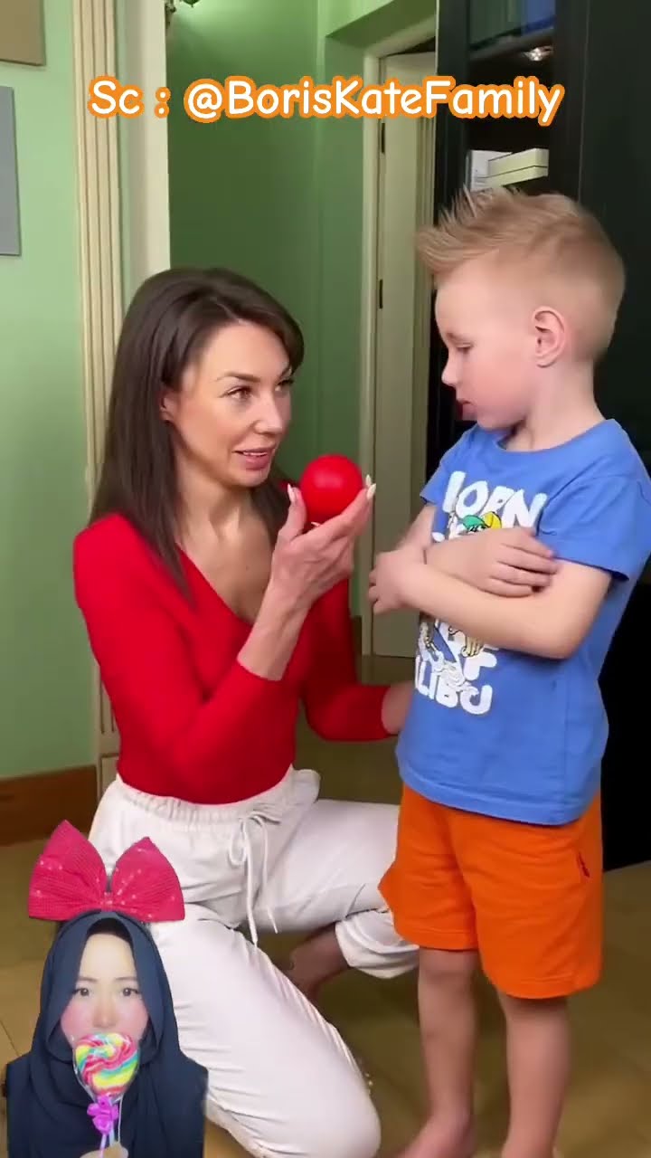ADIK KALAH LOMBA LEMPAR KALENG ⁉️tapi mama membantu adik agar menang ? ​⁠@BorisKateFamily #shorts