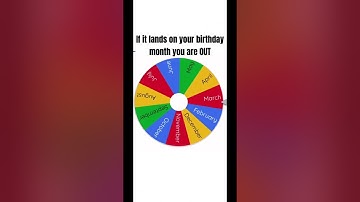 Part 1. If it lands on your birthday month you are OUT!!! #wheel #wheeloffortune #birthday