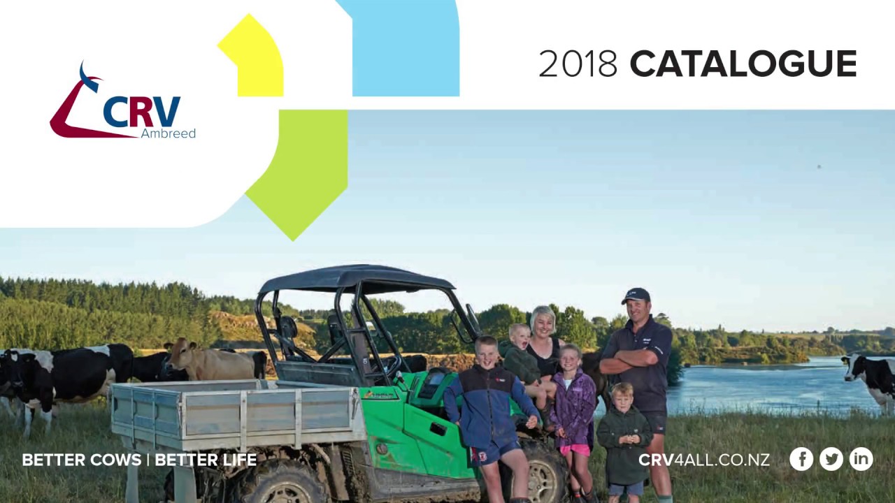 NZ Dairy Farmers 2018 Sire Catalogue by CRV Ambreed YouTube