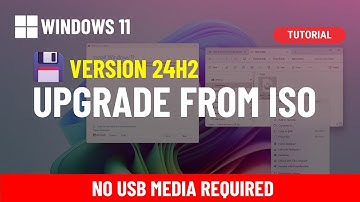 Windows 11 24H2: Upgrade from ISO file (no USB media required)