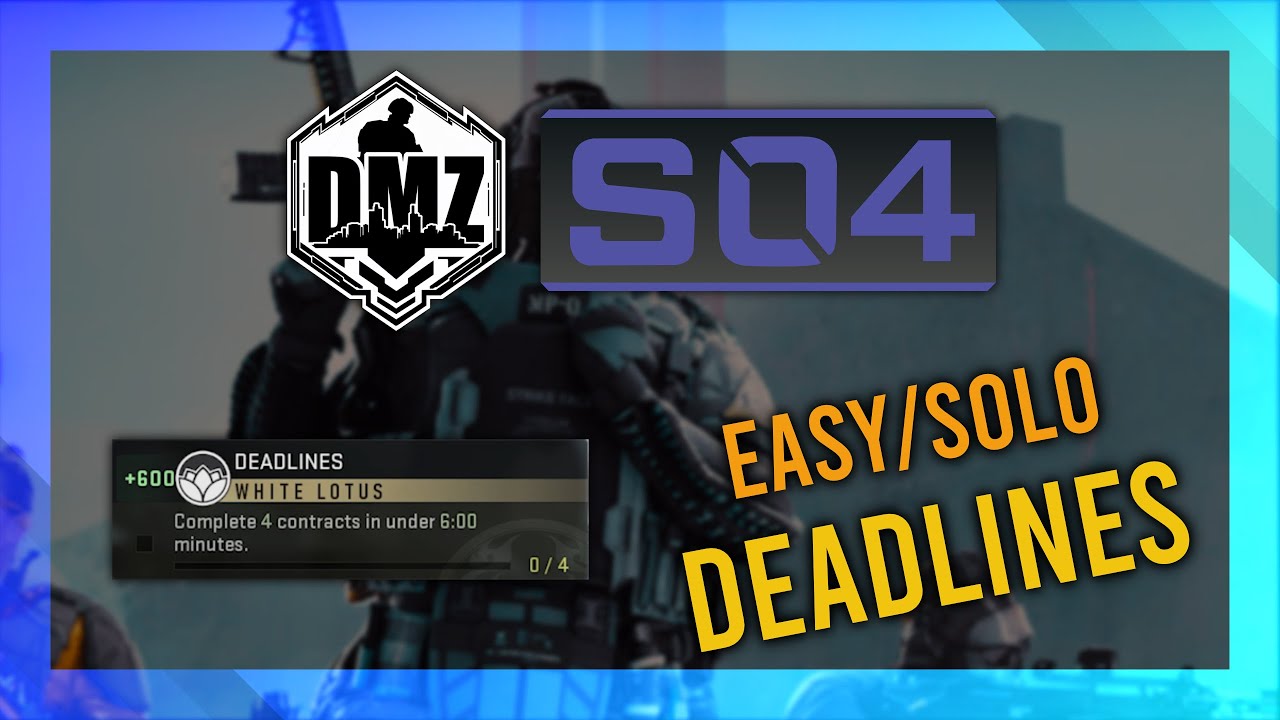 Deadlines (White Lotus) GUIDE | DMZ Season 4 Mission Guide | Vondel Guide thumbnail