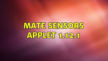 Ubuntu: MATE Sensors Applet 1.12.1