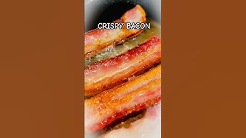 CRISPY SEARED BACON 🥓#shorts #bacon #trending #trending #viral #satisfying #pork