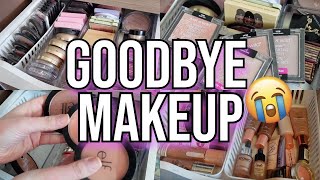 I'M GETTING RID OF MY MAKEUP COLLECTION | HUGE DECLUTTER