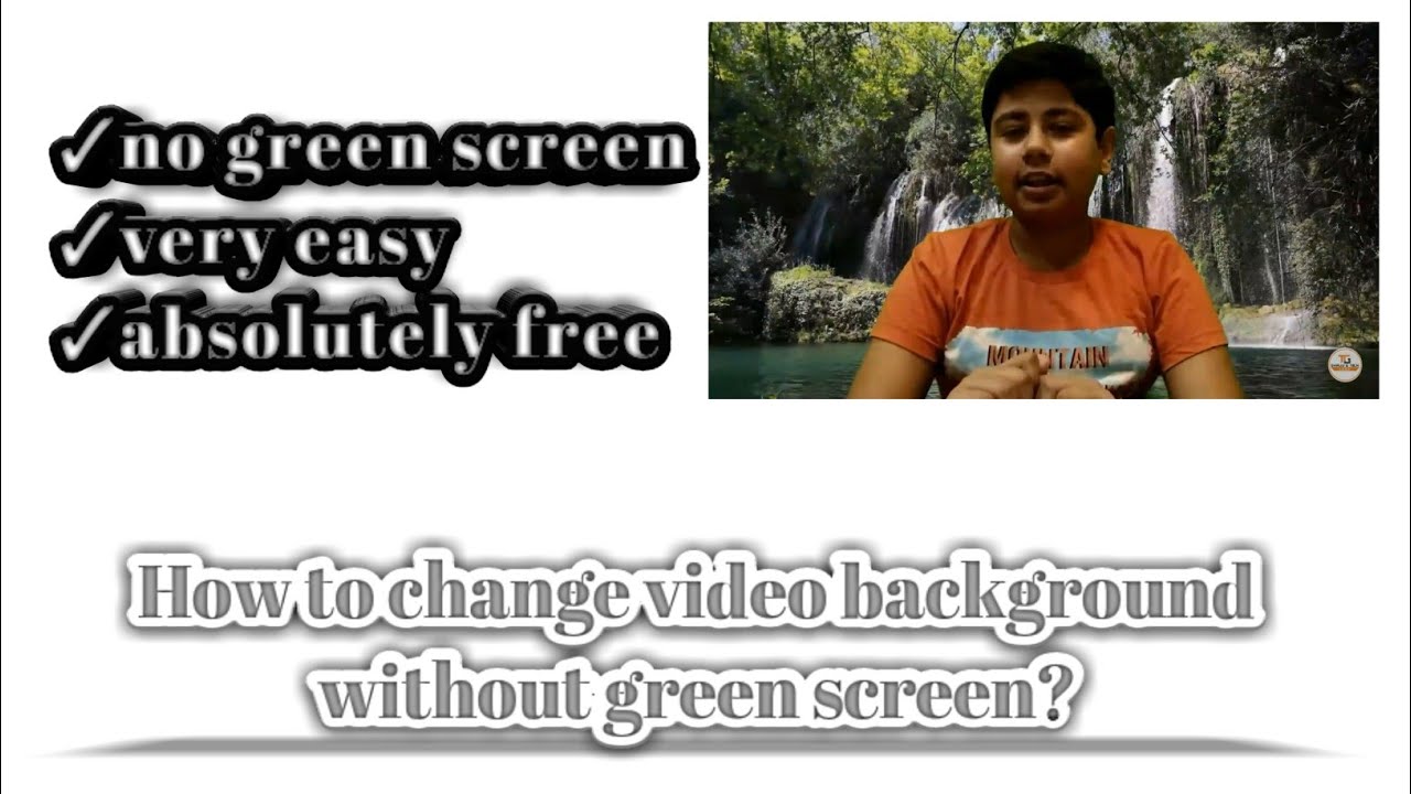 How to change video background without green screen??☝️👈 - YouTube