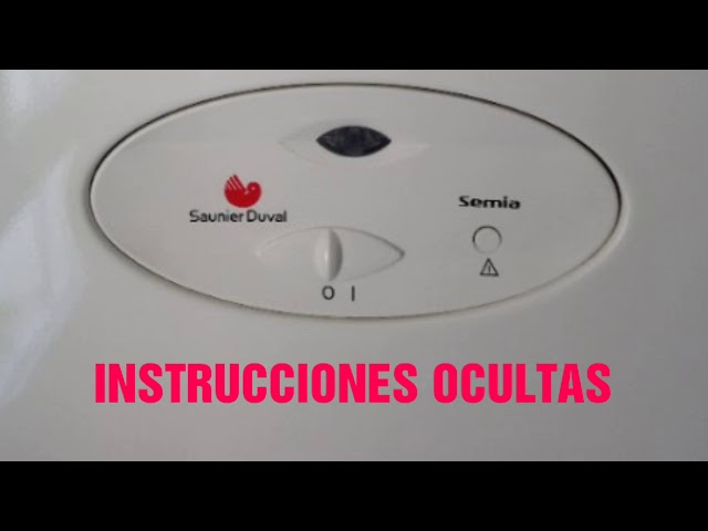 Saunier Duval Semia Instrucciones y mandos ocultos Conexión del termostato.