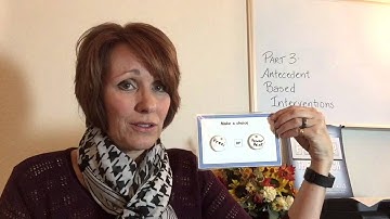 Antecedent Based Interventions