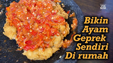 Resep dan Cara Membuat Ayam Geprek Simpel - Vhanosee