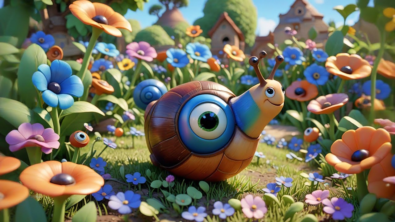 Nine Silly Snails Slide in a Line | Movement & Counting Song for Kids | Fun Nursery  Learning