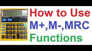 How to Use M+ M- MRC MC AC Memory Functions on Normal Basic Calculator for Complex Math Calculation