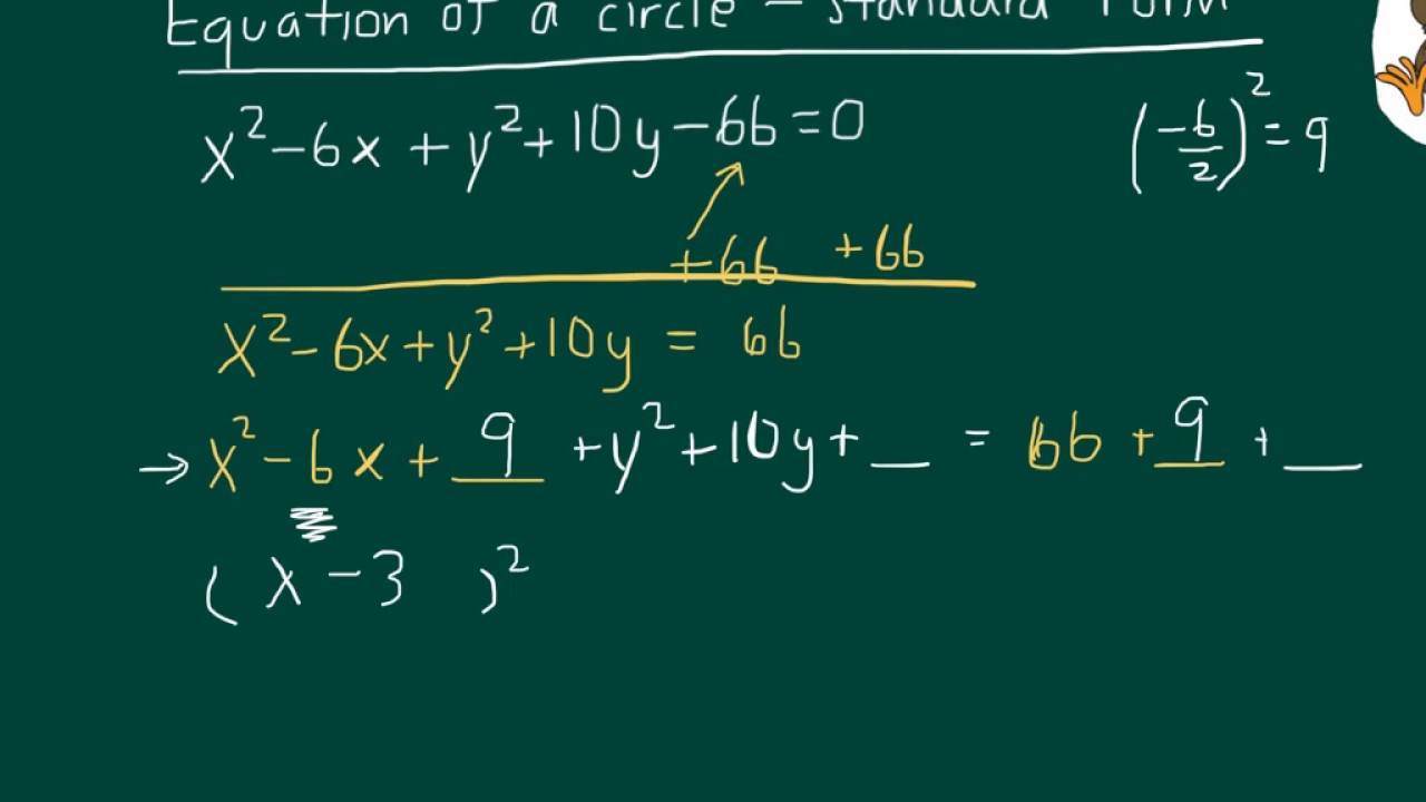 Circle standard form YouTube