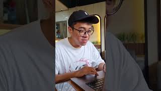 Sneaky, sneaky! Someone got a MacBook upgrade and now they never want to work from home. Enjoy