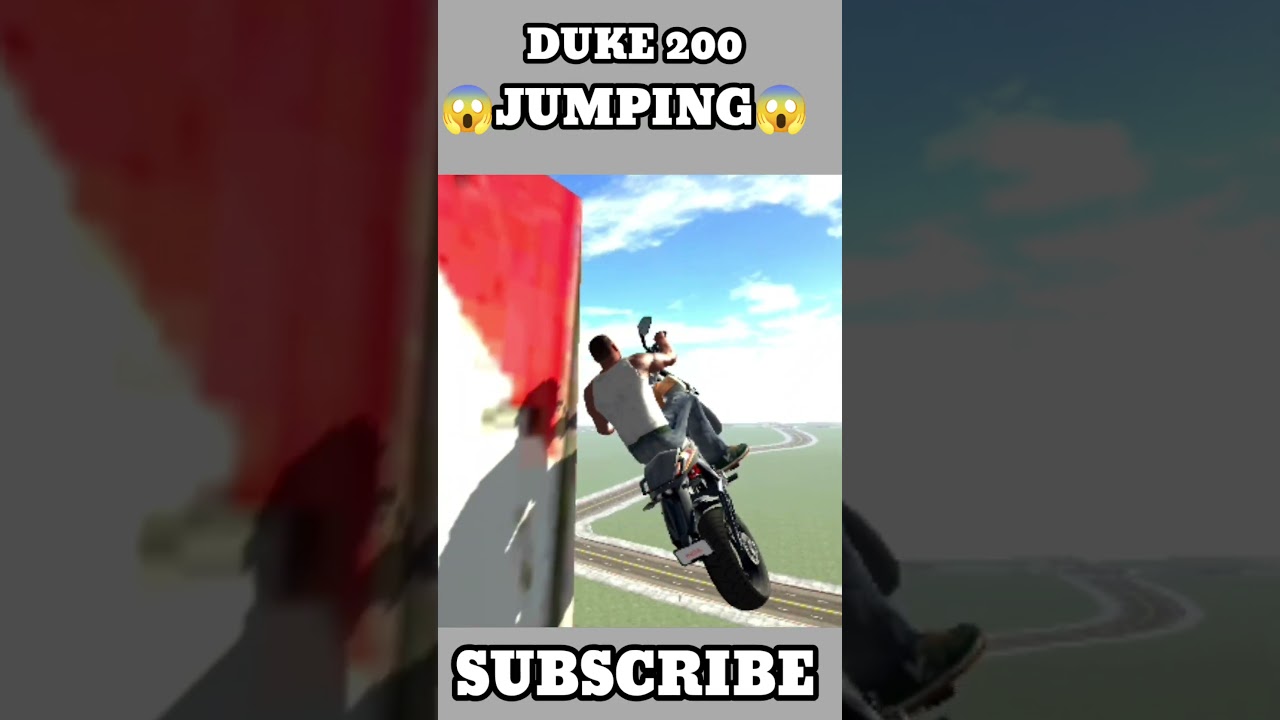 Duke bike  high Jump test in indianbike3dgame 