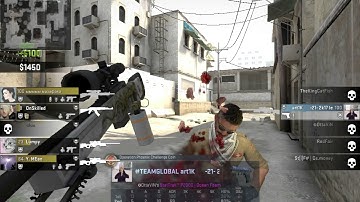 insane clutch art1K 1v5 awp -3 no scope and defusing bomb dust2.