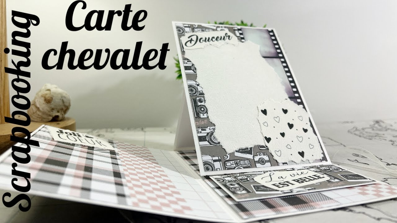 Scrapbooking, carte chevalet pop up