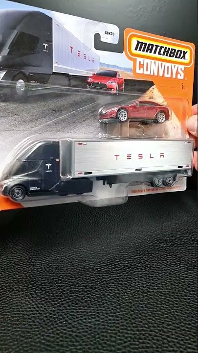 Convoy Tesla Semi Truck & Box Trailer Model S Elon Musk #matchbox #diecast #hotwheels