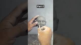 (part-2) Clay Modelling// Face Making// sculpture And Modelling