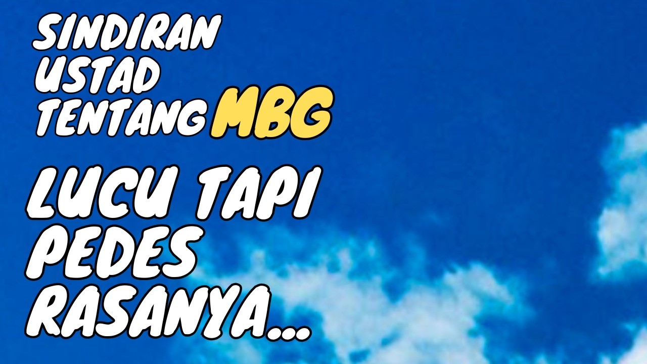 Ketika seorang ustad mengkritik MBG ini yang terjadi