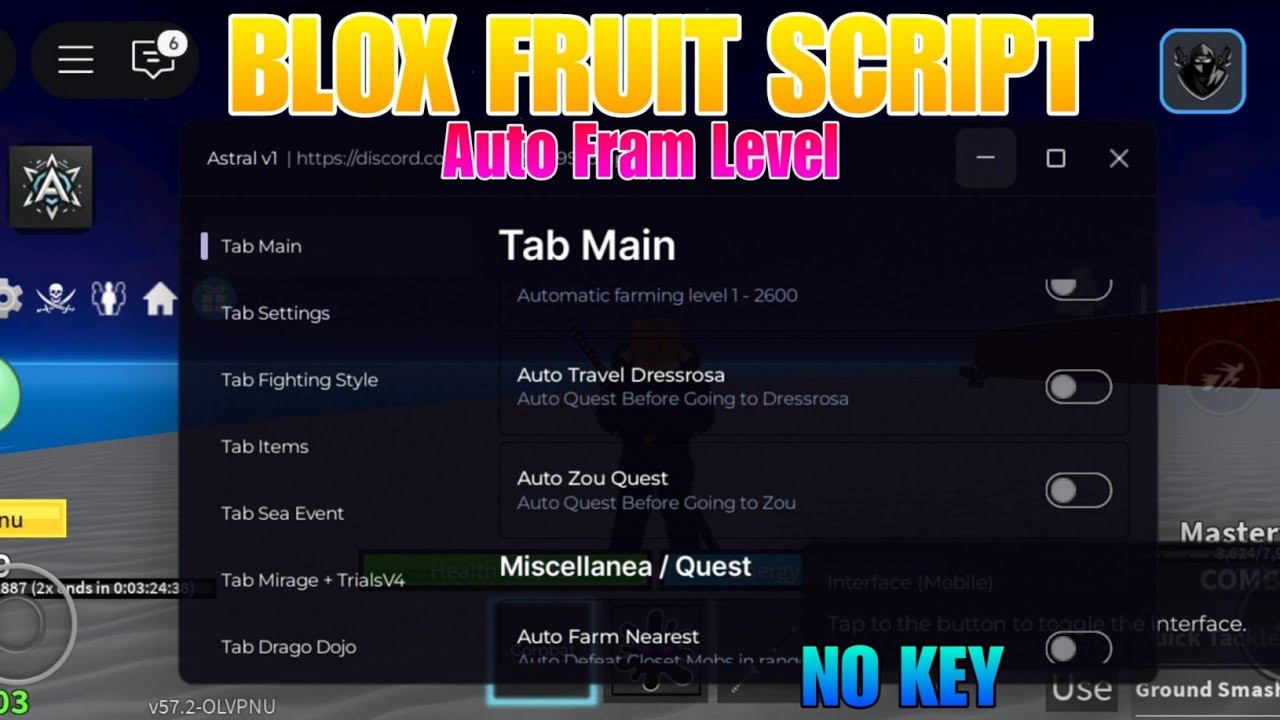 Astral Hub Roblox Script No Key | New Blox Fruits Script Update Best ...