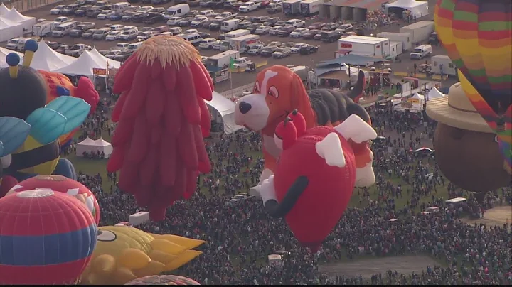 Sky News 13: Special shape balloons launch on Day 6 of the Balloon Fiesta