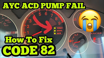 Mitsubishi LANCER EVO AYC AYD PUMP FAIL CODE 82 HOW TO FIX